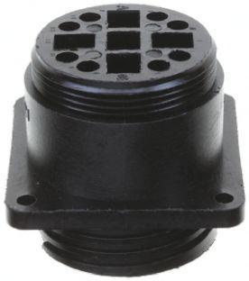 211825-1 TE Connectivity, 13 Pole Panel Mount Connector Socket, with Male Contacts