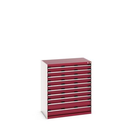 40021041-24V Bott 10 Cabinet, Steel, 1200mm x 650mm x 1050mm, Red