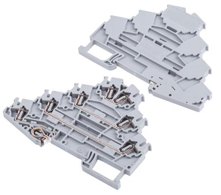 3036055 Phoenix Contact  ST 2.5-PE/3L Series Grey, 0.081 → 3.32mm², Quadruple-Level, Spring Clamp Termination