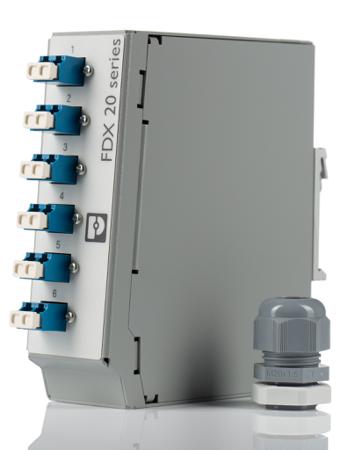 1019711 Phoenix Contact 6 Port LC Single Mode Duplex Fibre Optic Patch Panel With 2 Ports Populated