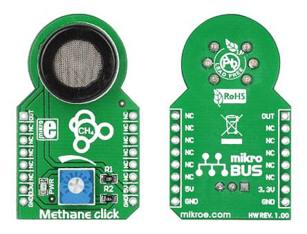 MIKROE-1628 MikroElektronika Methane Click Gas Sensor MikroBus Click Board for MQ-4
