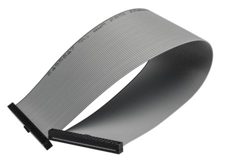 TCSD-20-D-10.00-01-N Samtec TCSD Series Flat IDC Socket Cable Assembly, 40-Way, 2mm Pitch, 250mm Length, Tiger Eye IDC to Tiger Eye IDC