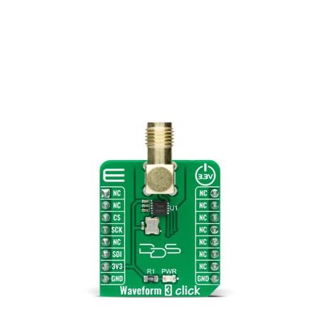 MIKROE-4432 MikroElektronika , Waveform 3 Click Clock Generator for AD9837 for TDR applications