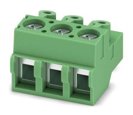 1935022 Phoenix Contact, 5mm Pitch, PT 1.5/ 3-PVH-5.0-A, 3 Way, Pluggable Terminal Block, Plug, Screw Termination,