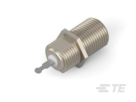 5-1814823-1 TE Connectivity 5-1814 Series, Jack Front Mount F Connector, Crimp Termination, Straight Body