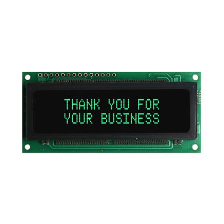 M0216SD-162SDAR2-1 NEWHAVEN DISPLAY INTERNATIONAL  VFD Display 5 x 8 Dot Matrix 2 Rows x 16 Char. ASCII, Japanese