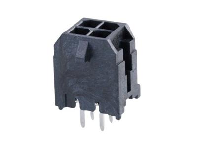 43045-0427 Molex MICRO-FIT 3.0 43045, 3mm Pitch, 4 Way, 2 Row, Straight PCB Header, Through Hole