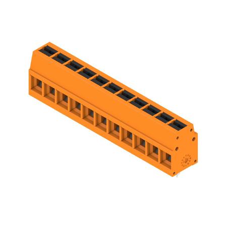 2786630000 Weidmüller  Series PCB Terminal Block, 11-Contact, 5mm Pitch, Push-In, 1-Row, Solder Termination