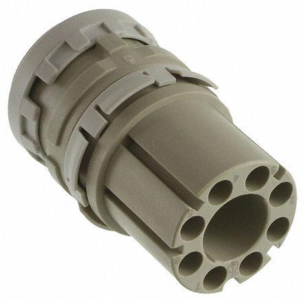 1103429-1 TE Connectivity CHC, HC25, HTS Series, 8 Pole Cable Mount Connector Socket, IP65