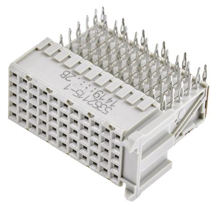 5352115-1 TE Connectivity, Z-PACK HM 2mm Pitch Hard Metric Type C Backplane Connector, Female, Right Angle, 11 Column, 5 Row, 55