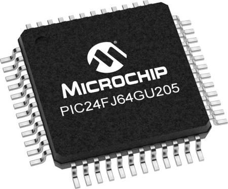 PIC24FJ64GU205-I-PT Microchip PIC24FJ64GU205-I/PT, 16bit PIC Microcontroller MCU, PIC, 32MHz, 64 kB Flash, 48-Pin TQFP