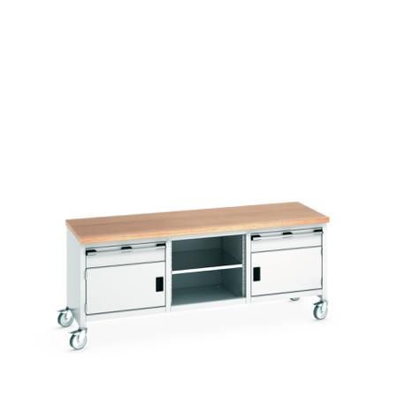 41002121-16V Bott 41002121.16V Portable Sheet Steel Workbench, 840mm x 750mm x 2000mm