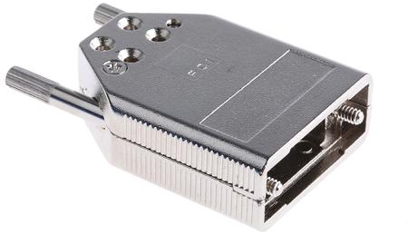 8655MH0911LF Amphenol FCI 8655MH Series Die Cast Zinc D-sub Connector Backshell, 9 Way, Strain Relief