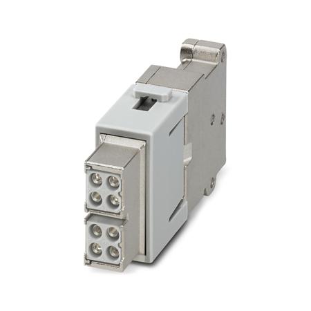 1353617 Phoenix Contact Heavy Duty Power Connector Module, 10A, Female, 1353 Series, 8 Contacts