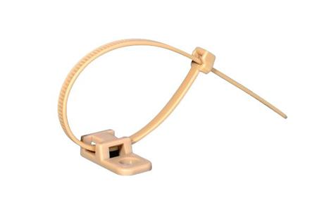 151-00757 CTAM1-PEEK-BGE HellermannTyton Self Adhesive Beige Cable Tie Mount 10.2 mm x 20.5mm, 4.6mm Max. Cable Tie Width