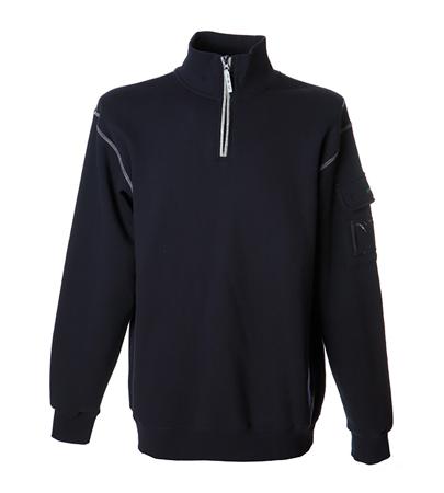 987102-M-NAVY JRC 987102 Navy 35% Cotton, 65% Polyester Sweat Shirt M