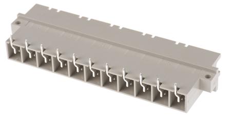 233230---233230-E ERNI 11 Way 7.62mm Pitch, Type H11 Class C1, 1 Row, Right Angle DIN 41612 Connector, Plug