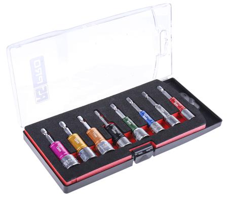 180-7090 RS PRO 8-Piece 1/4 in Bit Socket Set , Hex Bit