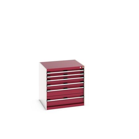 40028087-24V Bott 6 Cabinet, Steel, 800mm x 750mm x 800mm, Red