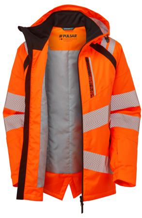 LFE919-4XL PULSAR LFE919 Orange Men Hi Vis Parka, 4XL
