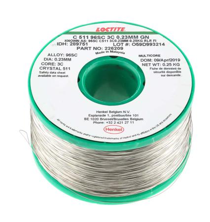 289751 Multicore Wire, 0.23mm Lead Free Solder, 217°C Melting Point