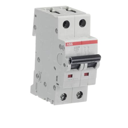 2CDS272001R0254--S202M-C25 ABB System M Pro 25A MCB Mini Circuit Breaker2P Curve C, Breaking Capacity 10 kA