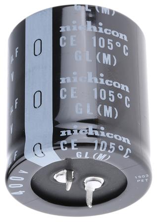 LGL2G821MELC40 Nichicon 820μF Aluminium Electrolytic Capacitor 400V dc, Snap-In -