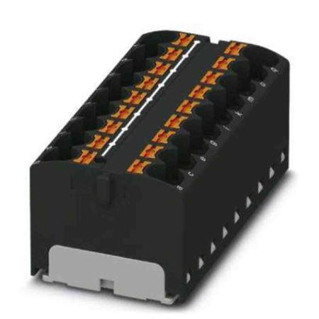 3273848 Phoenix Contact Distribution Block, 18 Way, 6mm², 32A, 450 V, Black
