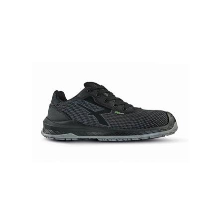 0RI20384-36 UPower EMBER Unisex Black Composite Toe Capped Safety Shoes, UK 3, EU 36