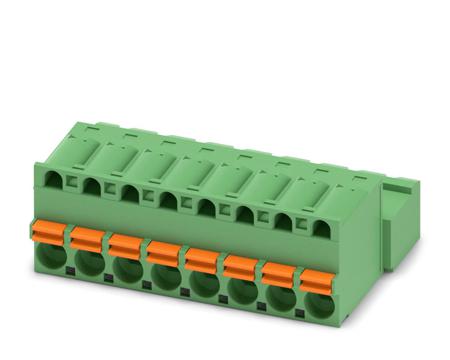 1910733 Phoenix Contact, 5mm Pitch, FKIC 2.5/ 8-ST, 8 Way, , Pluggable Terminal Block, Inverted Plug, Cable Mount, Spring Cage