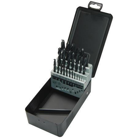 4932352469 25-Piece Twist Drill Bit Set for Cast Iron, Steel, 13mm Max, 1mm Min, HSS-R Bits