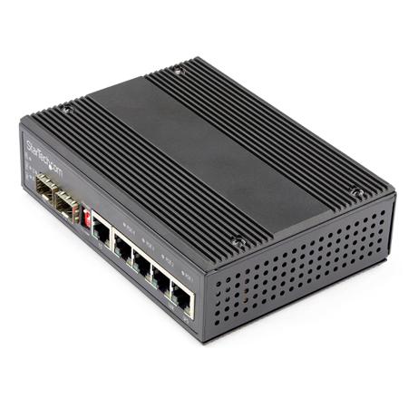 IES1G52UP12V StarTech.com , Unmanaged 6 Port Gigabit Switch With PoE