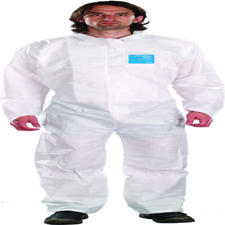 WH15S-00103-07 Ansell White Coverall, EN 1073-2, EN 1149-5, EN 14126, XXXL