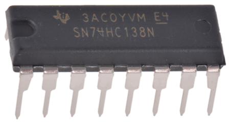 SN74HC138N Texas Instruments , Decoder, 16-Pin PDIP