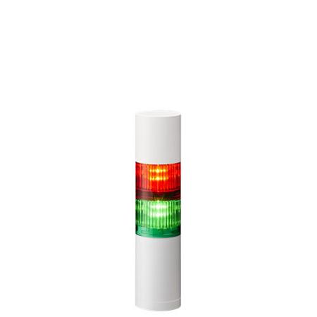 LR5-202WEBW-RG Patlite LR5 Series Green, Red Buzzer Signal Tower, 2 Lights, 24 V dc, Direct Mount
