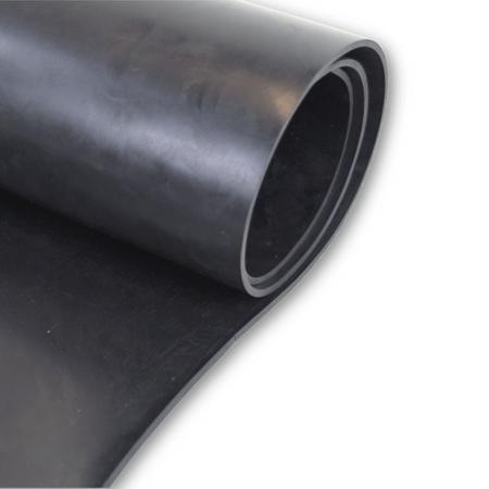 205-496 RS PRO Black Natural Rubber Rubber Sheet, 10m x 1.4m x 4mm, -10°C to 70°C