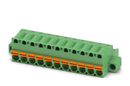 1910610 Phoenix Contact, 5mm Pitch, FKC 2.5/11-STF, 11 Way, Pluggable Terminal Block, Plug, Spring Cage Termination,