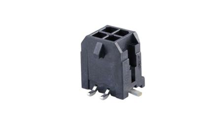 43045-0418 Molex MICRO-FIT 3.0 43045, 3mm Pitch, 4 Way, 2 Row, Straight PCB Header, Surface Mount