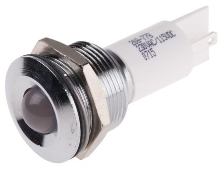 208-778 RS PRO White Panel Mount Indicator, 130 V dc, 230V ac, 19mm Mounting Hole Size