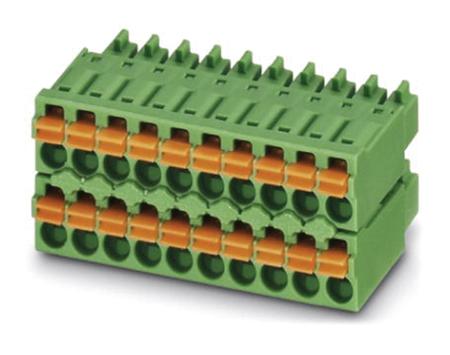 1738908 Phoenix Contact, 3.5mm Pitch, FMCD 1.5/12-ST-3.5, 24 Way, , Pluggable Terminal Block, Plug, Cable Mount, Spring Cage