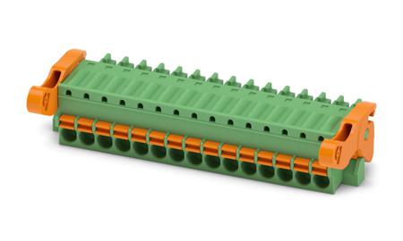 1817369 Phoenix Contact, 3.5mm Pitch, FK-MCP 1.5/15-ST-3.5-LR, 15 Way, , Pluggable Terminal Block, Plug, Cable Mount, Spring