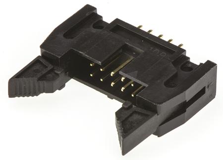 T816110A1S101CEU Amphenol Communications Solutions T816 Series Straight Through Hole PCB Header, 10 Contact(s), 2.54mm Pitch, 2 Row(s),
