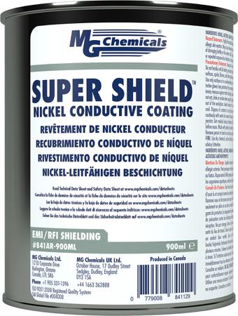 841AR-900ml MG Chemicals Grey Nickel Conductive Paint for Aerospace, Antennas, Audio Equipment, Cable Boxes, Cellphones,