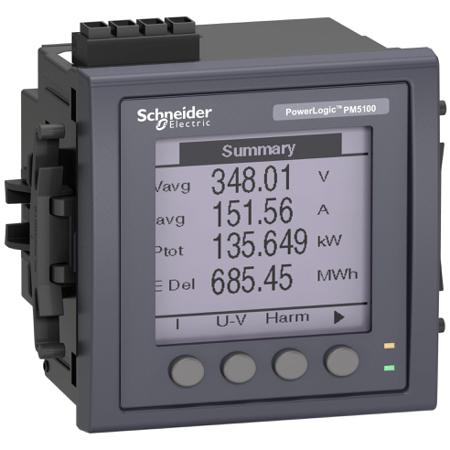 METSEPM5111 Schneider Electric PM5000 LCD Digital Power Meter, 92mm x 92mm, 3 Phase , ±0.5 % Accuracy