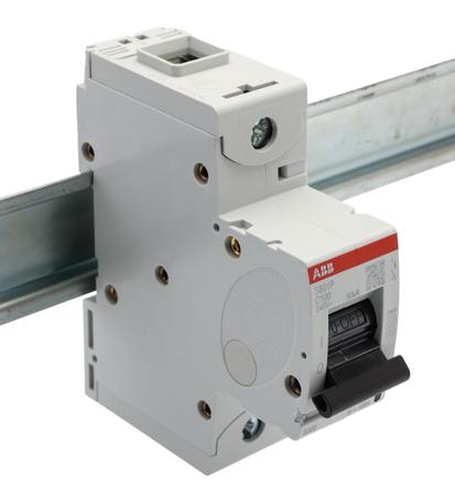 2CCG001227R0001 ABB High Performance S800S MCB, 1P Poles, 100A Curve C, 400V AC, 250V DC, 50 kA Breaking Capacity, MCB