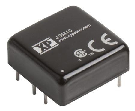 JSM1012S12 XP Power JSM10 DC-DC Converter, 12V dc/ 830mA Output, 9 → 18 V dc Input, 10W, Through Hole, +100°C Max Temp