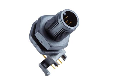 MSAP-04PMMR-SF8003 Amphenol Industrial Industrial Circular Connectors, 4 Contacts, Panel Mount, M12 Connector, Male, IP68, M Series Series