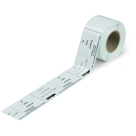 210-803 WAGO 210 White Black Print Label, 99mm Width, 44mm Height, 500Per Roll Qty
