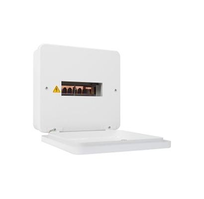 EZ9E6MCU Schneider Electric 6 Way Metal Consumer Unit, 100A, IP3x (with cover), IPxx D (on top) EZ9E6