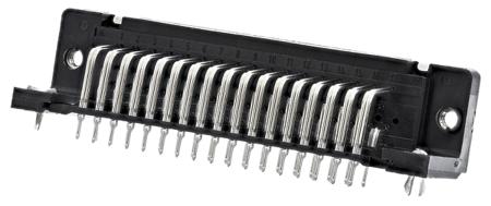 09665526612 HARTING D-Sub Standard 50 Way Right Angle Through Hole D-sub Connector Socket, 2.76mm Pitch, with 4-40 UNC Threaded